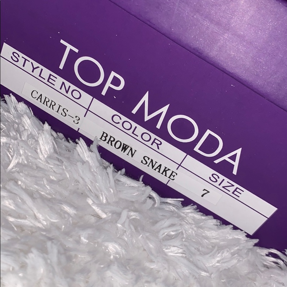 TOP MODA Booties Snake Print - Picture 6 of 6